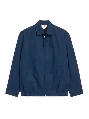 Blouson aus Baumwolle und Leinen Blau, Jacken in Größe XS. Farbe: - Arket - Modalova