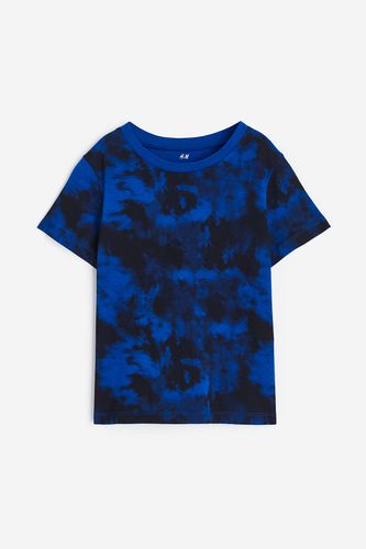 T-Shirt aus Baumwolle Knallblau/Batikmuster, T-Shirts & Tops in Größe 110/116. Farbe: - H&M - Modalova