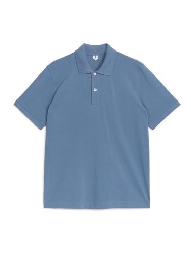 Pikee-Poloshirt Blau, Poloshirts in Größe XS. Farbe: - Arket - Modalova