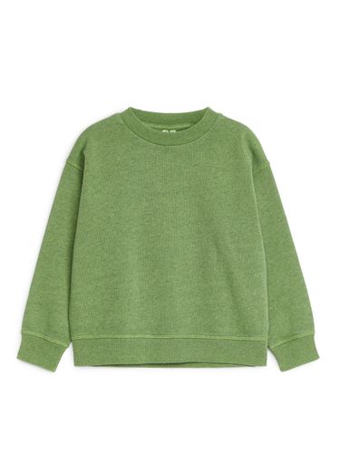 Oversize-Sweatshirt aus Baumwolle Grün meliert, T-Shirts & Tops in Größe 110/116. Farbe: - Arket - Modalova