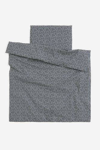 Bettwäsche fürs Gitterbett Marineblau/Geblümt in Größe 110x125 35x55 cm. Farbe: - H&m Home - Modalova