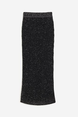 Paillettenrock aus Seidenmix Schwarz, Röcke in Größe S. Farbe: - H&M - Modalova