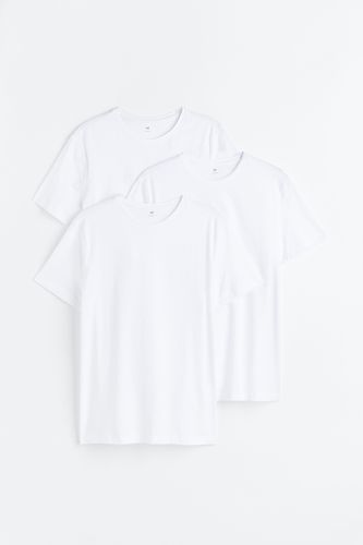 Er-Pack T-Shirts in Slim Fit Weiß Größe XXL. Farbe: - H&M - Modalova