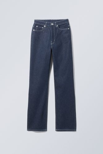 Jeans Rowe mit extrahohem Bund Blaue Rinse, Straight in Größe 23/34. Farbe: - Weekday - Modalova
