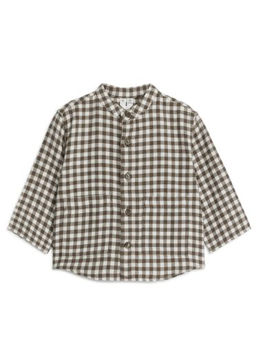 Flanellhemd Braun/Cremeweiß, Hemden & Blusen in Größe 92. Farbe: - Arket - Modalova