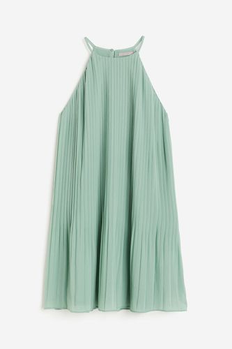 Plissiertes Chiffonkleid Hellgrün, Alltagskleider in Größe L. Farbe: - H&M - Modalova