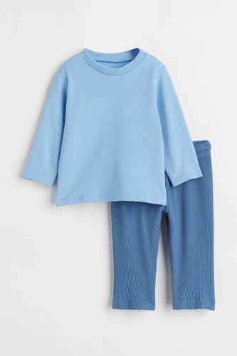 Teiliges Baumwollset Hellblau/Blau, Kleidung Sets in Größe 68. Farbe: - H&M - Modalova