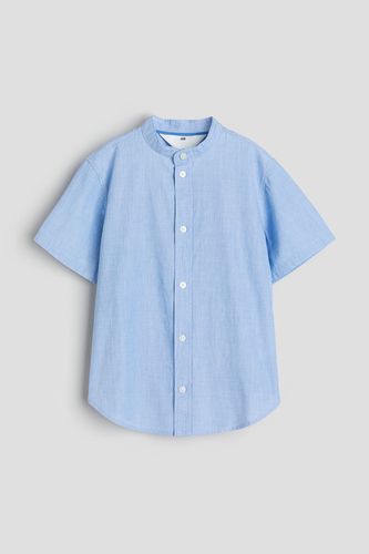 Grandad-Baumwollhemd Hellblau, T-Shirts & Tops in Größe 92. Farbe: - H&M - Modalova