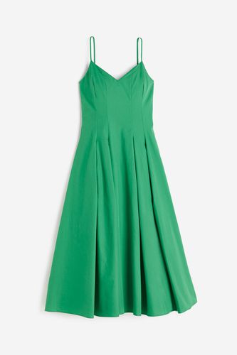 Plissiertes Baumwollkleid Grün, Alltagskleider in Größe 32. Farbe: - H&M - Modalova