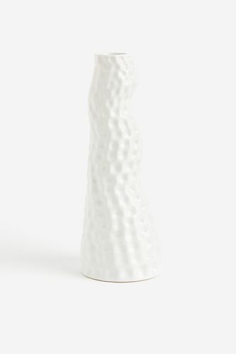 Asymmetrische Vase aus Steingut Weiß in Größe Onesize. Farbe: - H&m Home - Modalova