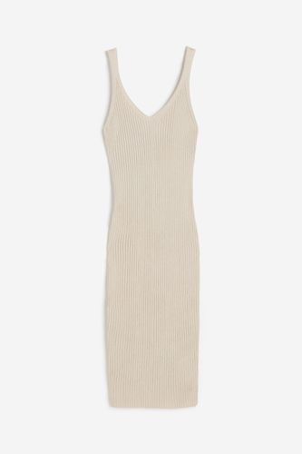 Bodycon-Kleid in Rippstrick Hellbeige, Alltagskleider Größe XXL. Farbe: - H&M - Modalova