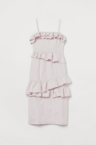 Kleid mit Volants Hellrosa, Alltagskleider in Größe 46. Farbe: - H&M - Modalova