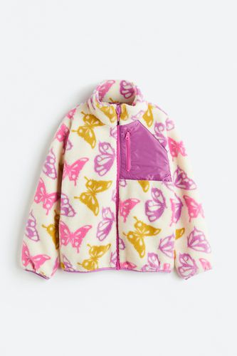 Jacke aus Teddyfleece Naturweiß/Schmetterlinge, Jacken & Mäntel in Größe 170. Farbe: - H&M - Modalova