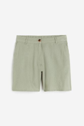 Shorts aus Leinenmix Helles Khakigrün in Größe XS. Farbe: - H&M - Modalova