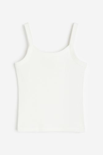 Geripptes Trägertop Weiß, T-Shirts & Tops in Größe 158/164. Farbe: - H&M - Modalova