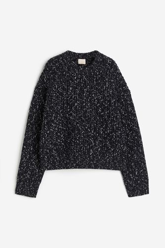 Oversize-Pullover aus Wollmix Schwarzmeliert, Cardigans in Größe S. Farbe: - H&M - Modalova