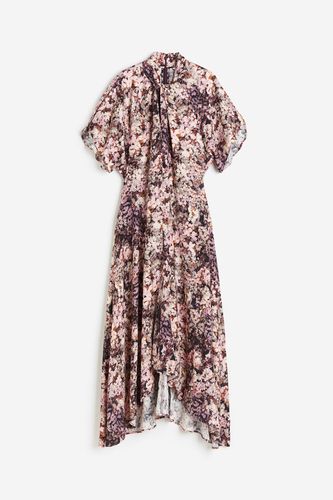Kleid mit Twist-Detail Lila/Geblümt, Alltagskleider in Größe XS. Farbe: - H&M - Modalova