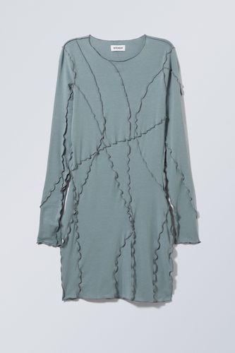 Jerseykleid Sierra Stahlblau, Alltagskleider in Größe XS. Farbe: - Weekday - Modalova