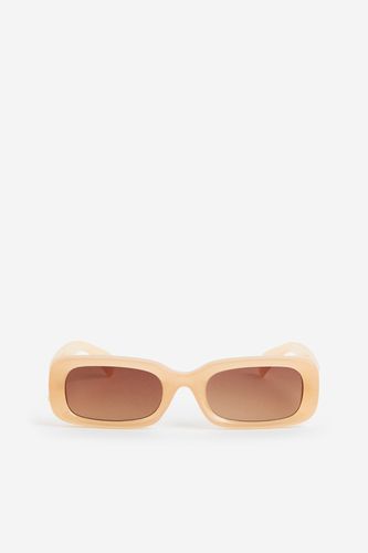 Rechteckige Sonnenbrille Hellbeige, Sonnenbrillen in Größe Onesize. Farbe: - H&M - Modalova