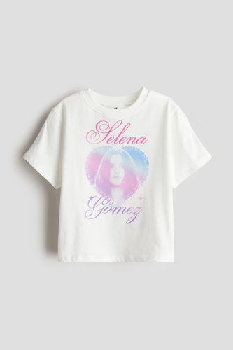 T-Shirt mit Print Weiß/Selena Gomez, T-Shirts & Tops in Größe 170. Farbe: - H&M - Modalova