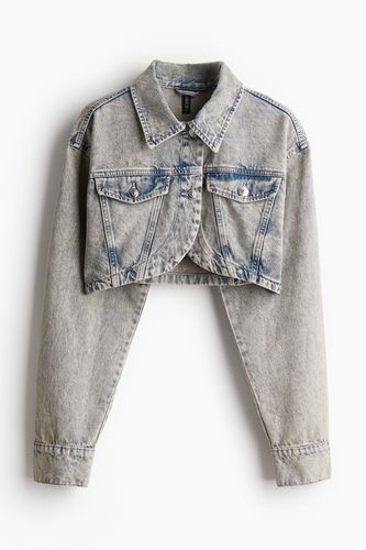 Kurze Denimjacke Blasses Denimblau, Jacken in Größe L. Farbe: - H&M - Modalova