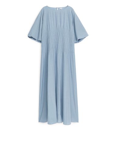 Kurzärmliges Maxikleid Blau, Alltagskleider in Größe 40. Farbe: - Arket - Modalova