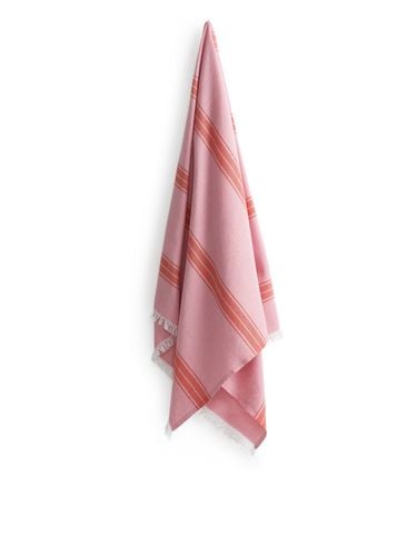 Stranddecke aus Baumwolle Rosa/Rot, Decken. Farbe: - Arket - Modalova