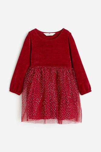 Kleid mit Tüllrock Rot/Glitzernd, Kleider in Größe 134/140. Farbe: - H&M - Modalova