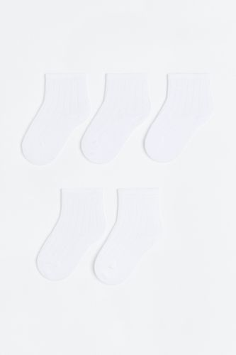 Er-Pack Socken aus Strukturstrick Weiß in Größe 25/27. Farbe: - H&M - Modalova