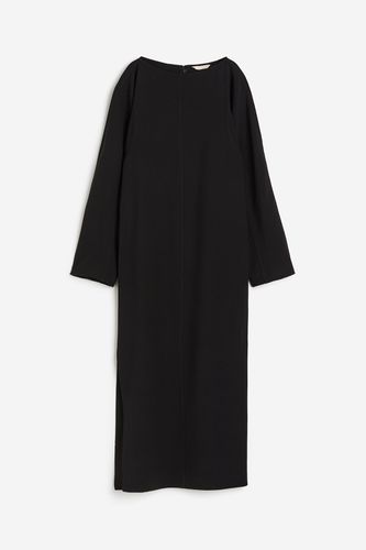 Langes Kleid aus Wollmix Schwarz, Alltagskleider in Größe 38. Farbe: - H&M - Modalova