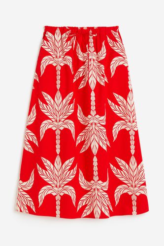 Ausgestellter Rock Rot/Palmen, Röcke in Größe S. Farbe: - H&M - Modalova