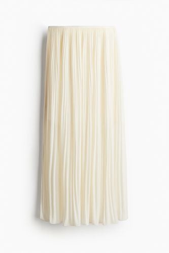 Plisseerock aus Chiffon Cremefarben, Röcke in Größe S. Farbe: - H&M - Modalova