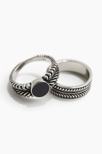 Er-Pack Ringe Silberfarben in Größe M. Farbe: - H&M - Modalova
