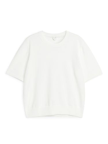 Kurzärmliges Strickoberteil Weiß, Pullover in Größe XS. Farbe: - Arket - Modalova