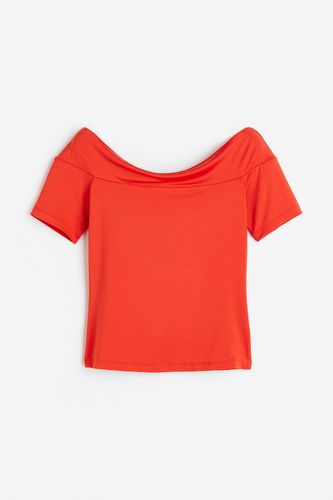 Off-Shoulder-Shirt Rot, Tops in Größe S. Farbe: - H&M - Modalova