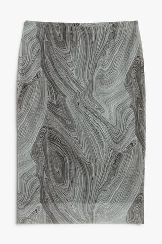 Midirock aus Mesh Grauer Stein, Röcke in Größe XL. Farbe: - Monki - Modalova