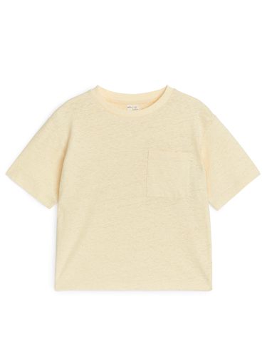 Legeres T-Shirt aus Leinenmix Creme, T-Shirts & Tops in Größe 122/128. Farbe: - Arket - Modalova