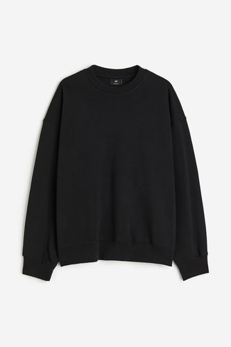 Baumwollsweatshirt Oversized Fit Schwarz, Sweatshirts in Größe S. Farbe: - H&M - Modalova
