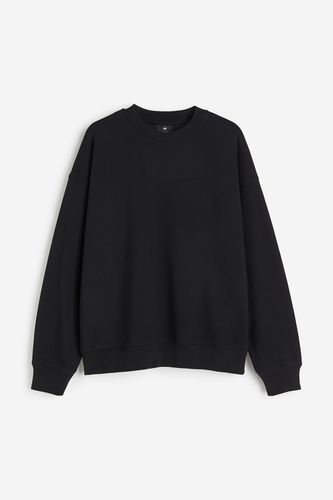 Baumwollsweatshirt Oversized Fit Schwarz, Sweatshirts in Größe M. Farbe: - H&M - Modalova