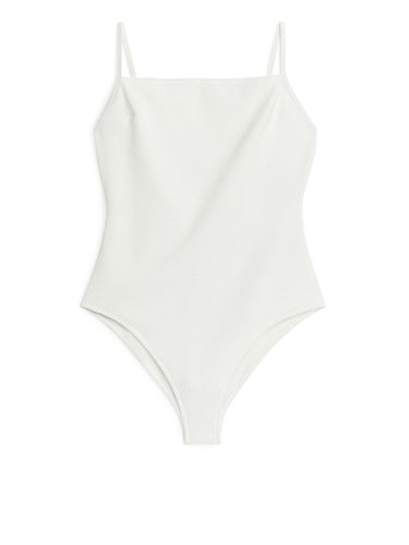 Texturierter Badeanzug Weiß, Badeanzüge in Größe 42. Farbe: - Arket - Modalova