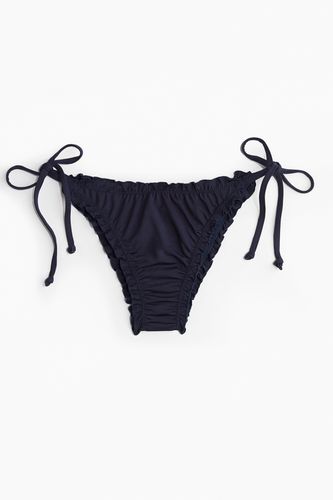 Bikinihose Brazilian zum Binden Marineblau, Bikini-Unterteil in Größe 34. Farbe: - H&M - Modalova