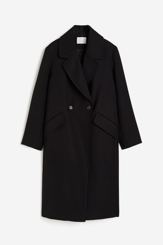 Zweireihiger Mantel Schwarz, Mäntel in Größe XS. Farbe: - H&M - Modalova