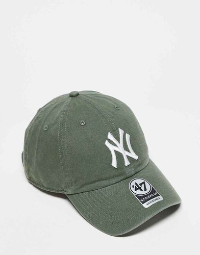 New York Yankees - Cappellino slavato con logo a contrasto - 47 Brand - Modalova