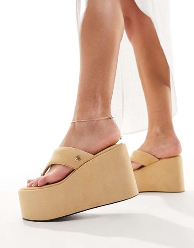 Melissa - Infradito beige con zeppa - 4th & Reckless - Modalova