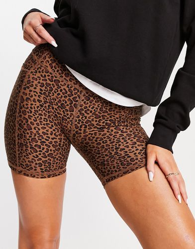 Cotton On - Activewear - Pantaloncini a vita alta leopardati con tasche - Cotton:On - Modalova