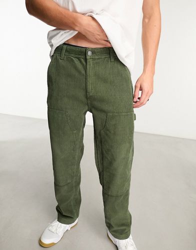 Cotton On - Carpenter - Pantaloni comodi in velluto a coste kaki - Cotton:On - Modalova