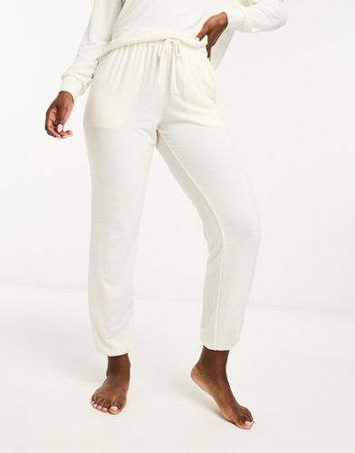 Cotton On - Pantaloni del pigiama super morbidi color crema con fondo elasticizzato - Cotton:On - Modalova