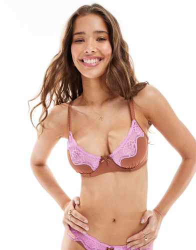 Sabrina - Soutien-gorge en dentelle à armatures - Crush caramel - Cotton On - Modalova