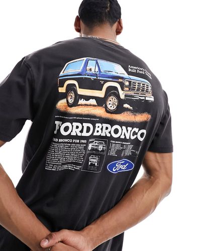 Cotton On - T-shirt comoda nera slavata con grafica "Ford Bronco" - Cotton:On - Modalova