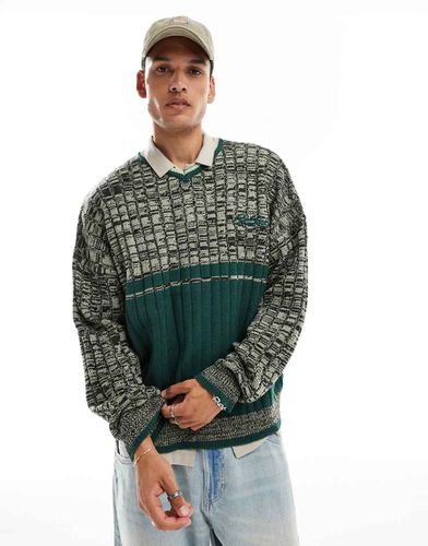 Maglione sportivo a righe con scollo a V - Collusion - Modalova